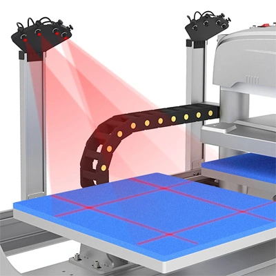 heat press laser guide