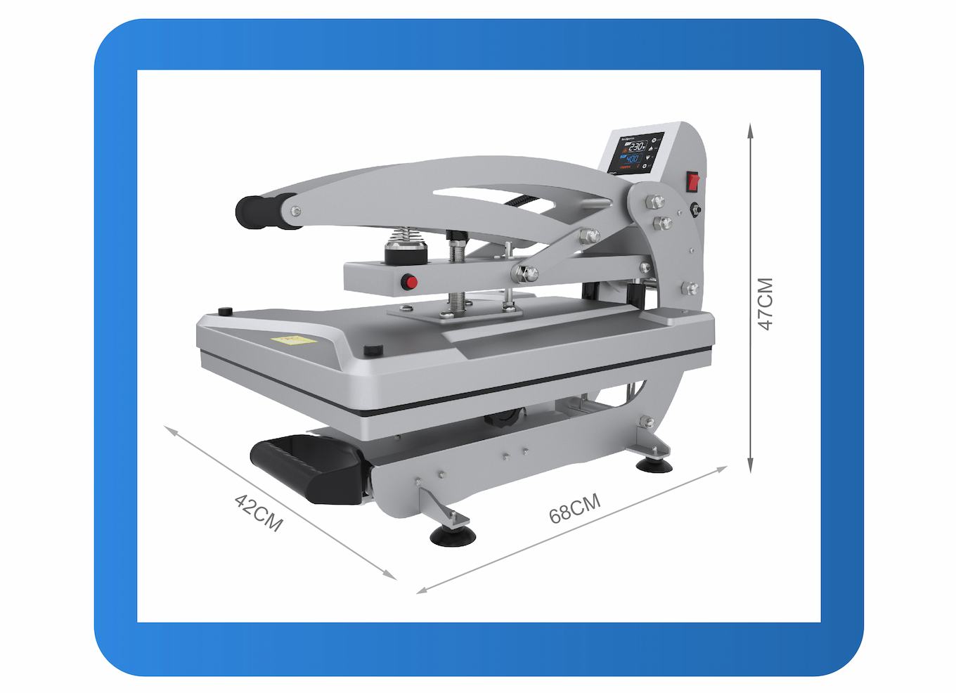 Feature of 40x50 Semi-auto Heat Press