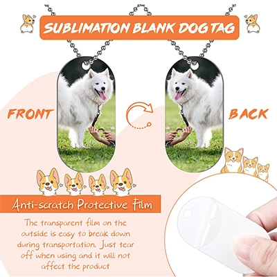 dog tag sublimation blanks