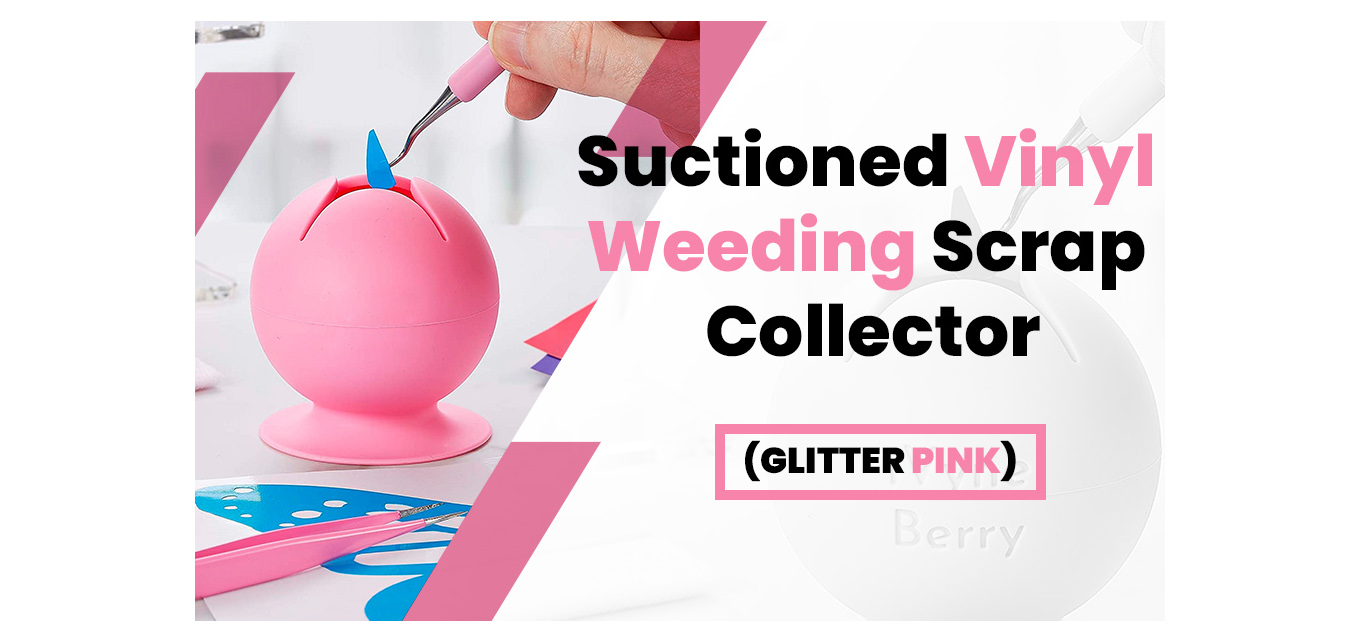 Feature of Suctioned Vinyl Gem Weeding Scrap Collector and Holder for Weeding Tools for Vinyl