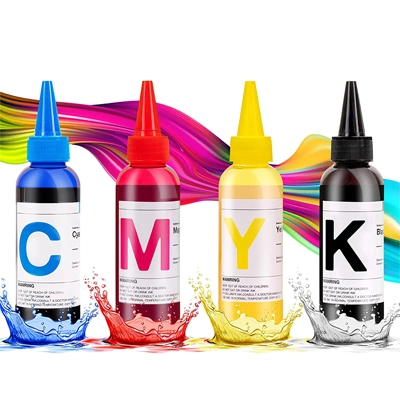 CMYK Sublimation Ink for Ink-jet Printers Press Transfer on Mugs, Pillows, Plates, T-Shirts