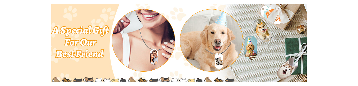 Feature of Sublimation Blank Dog Tags Set