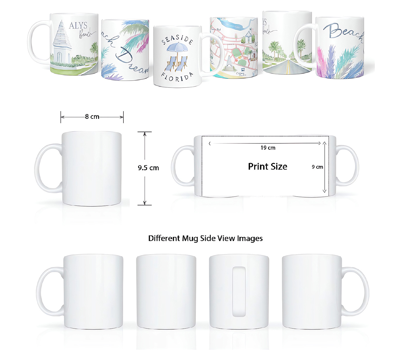 Feature of 11OZ Ceramic White Sublimation Mugs Blank Tazas Para Sublimacion