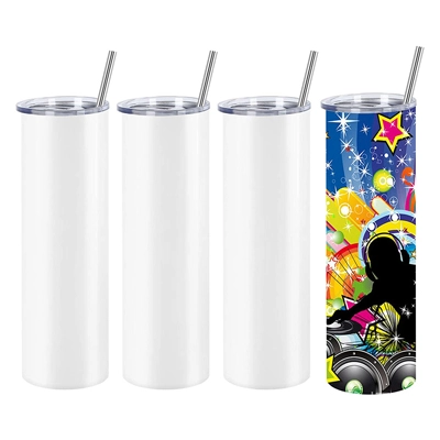 30 OZ Sublimation Blank Tumbler Skinny Straight Stainless Steel Coffee Tumbler