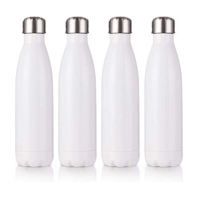 17 OZ Sublimation Blanks Tumbler White Stainless Steel Insulated Double Walled Water Bottle