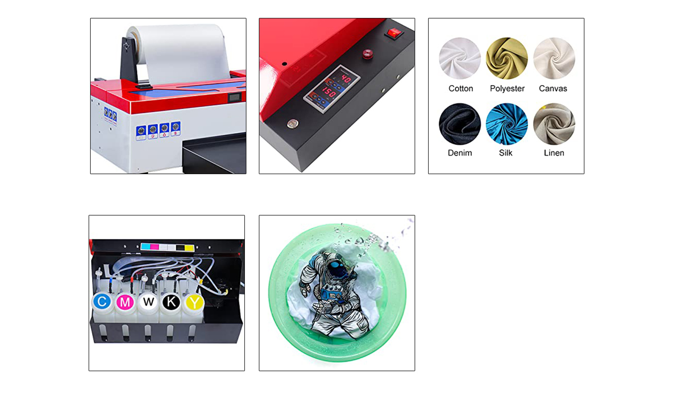 Feature of DTF L1800 Transfer Printer with Roll Feeder, Direct to Film Print Preheating A3 DTF Printer