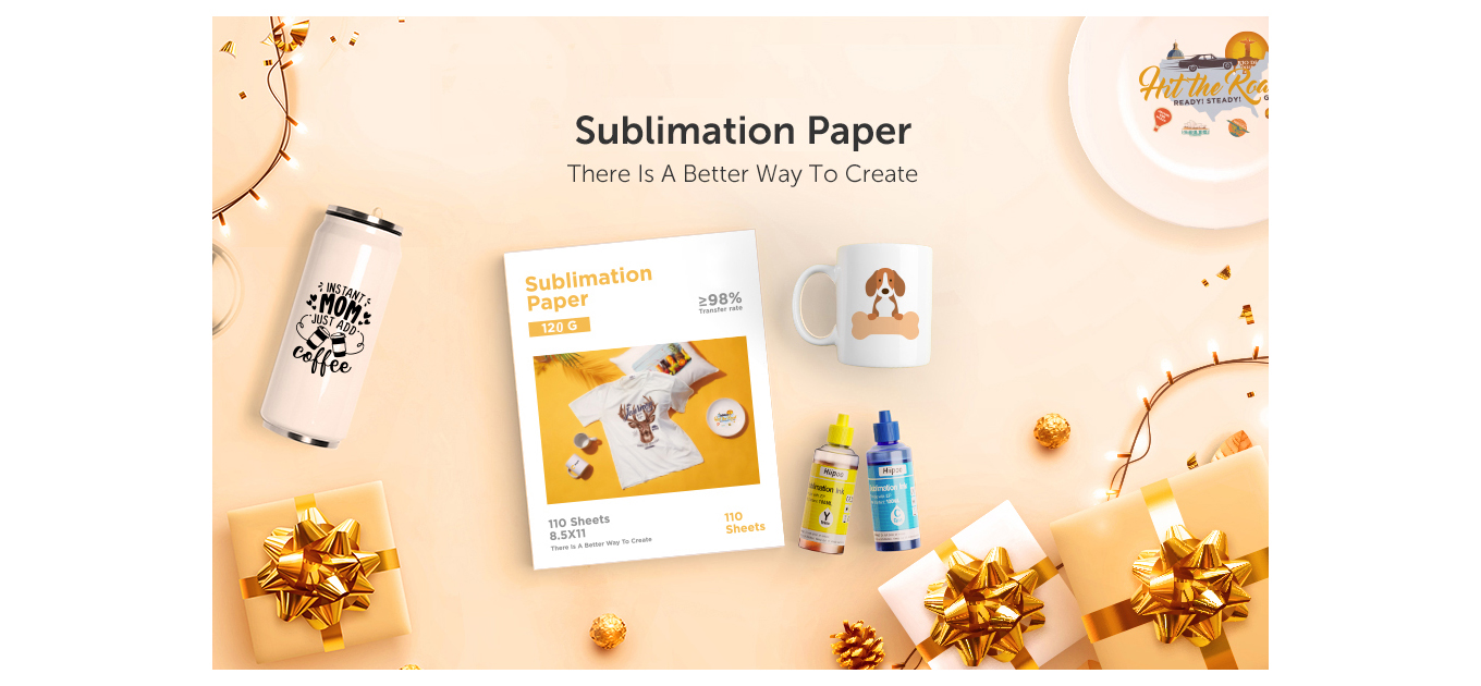 Feature of Sticky Dye Sublimation Transfer Paper Rolls 105gsm in Different Width & Length