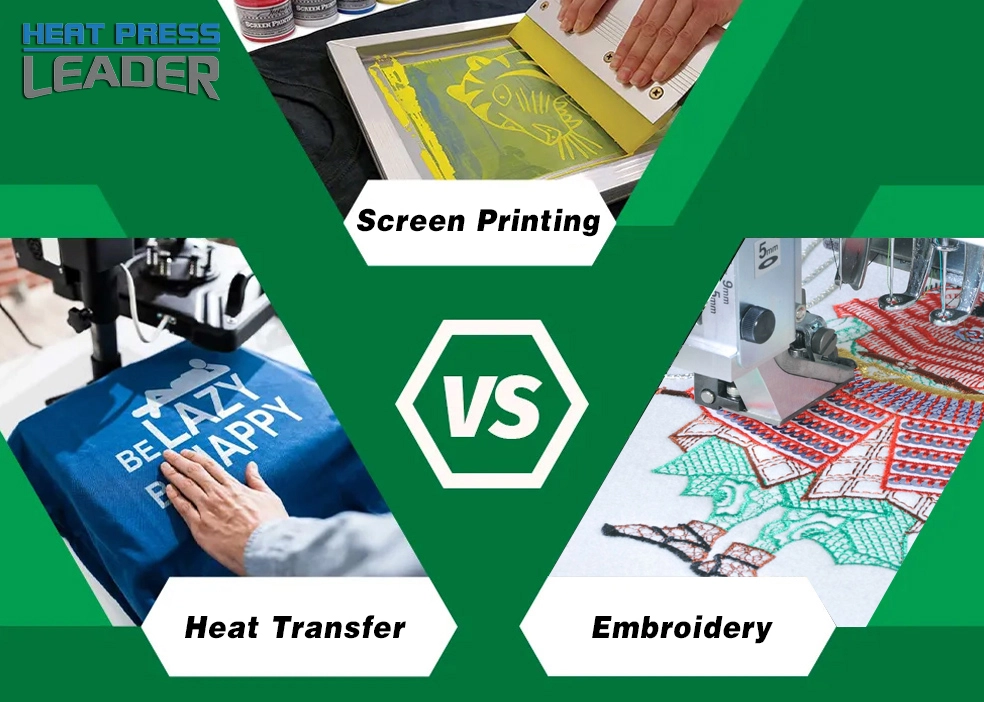 The Ultimate Guide to Heat Transfer, Screen Printing, and Embroidery