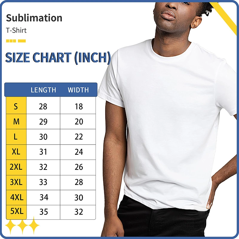 sublimation white blank crew neck men short sleeve t shirt 001 5