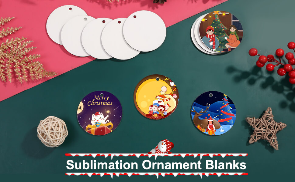 Feature of 28Pcs Sublimation Ornament Blank