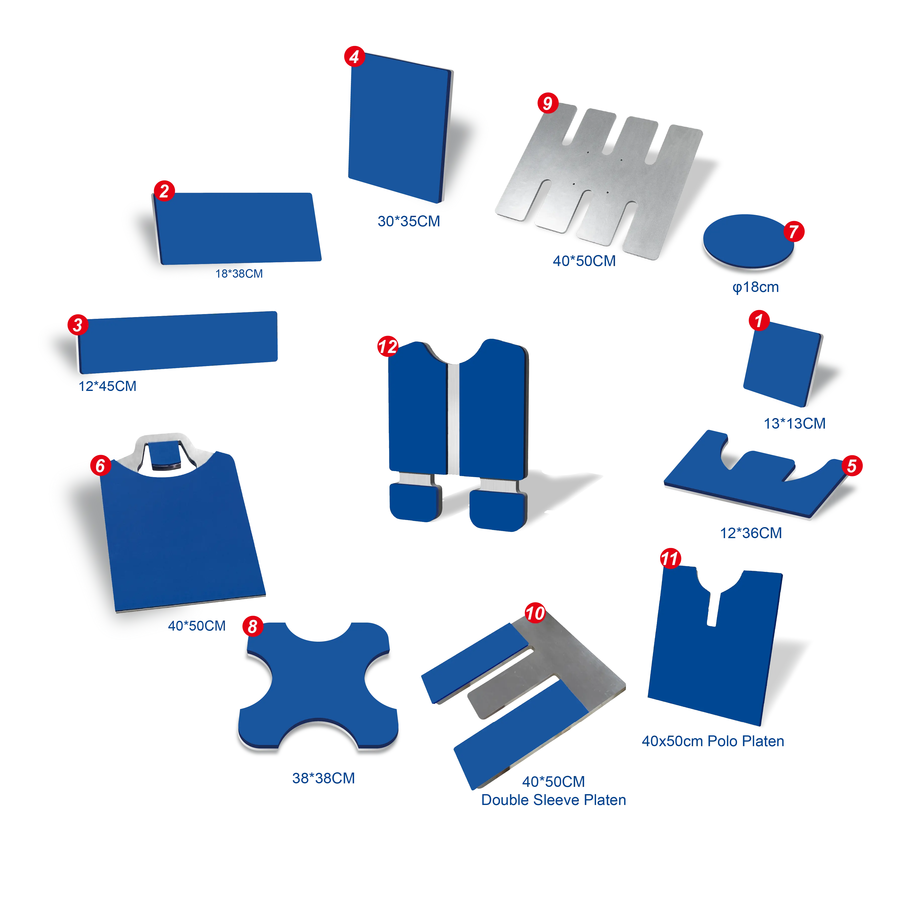 Quick Interchangeable Lower Platens for 16x20 Ultra Heat Press