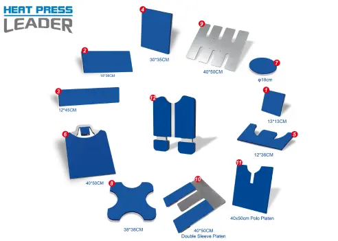 Heat Press Leader Interchangeable Platens: Precise Fit, Versatile Use